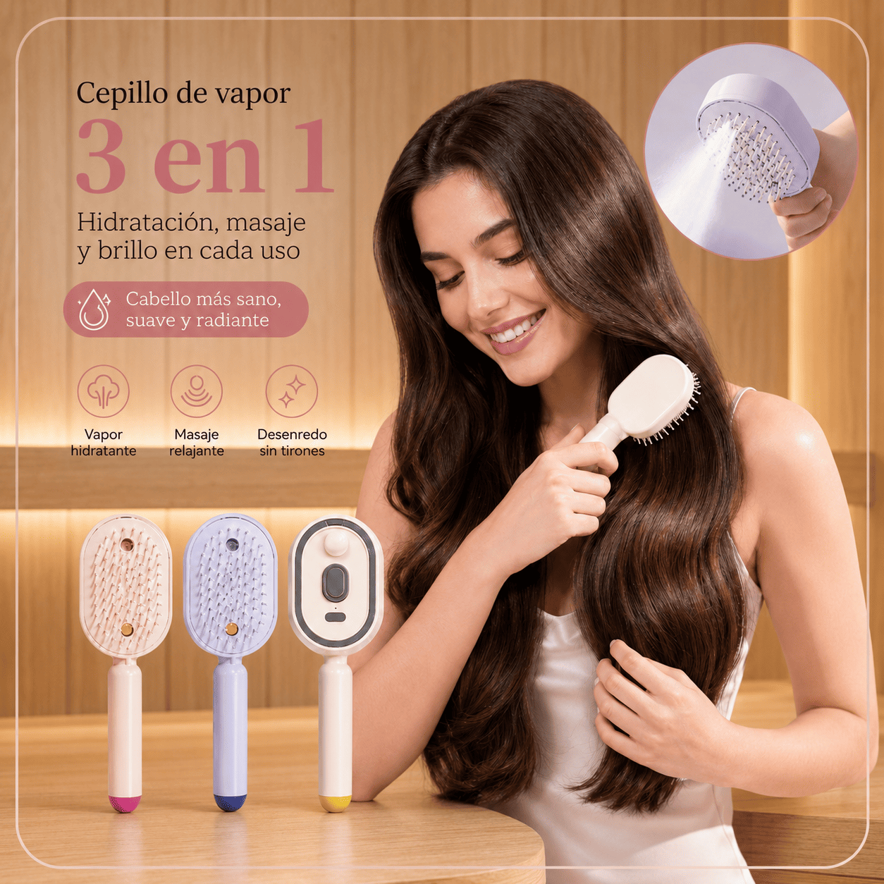 3-in-1 Steam Hair Brush | Look Your Best in Minutes ✨